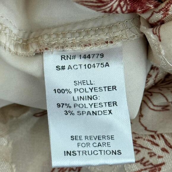 ACOA Floral Long Sleeve Tie Back Top | Small - Picture 4 of 5